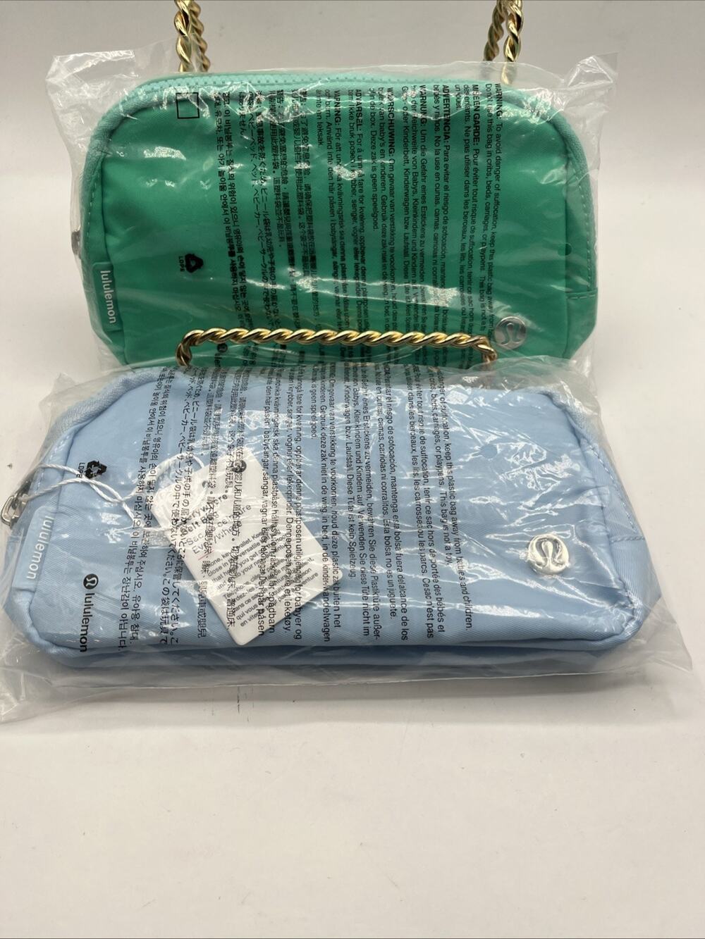 Lululemon Everywhere Belt Bag Green And Blue Fanny Pack Lot Of 2 NWT